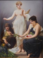 BERLIN KPM PORCELAIN PLAQUE DE