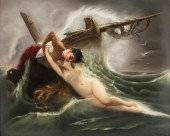 BERLIN KPM PORCELAIN PLAQUE: K