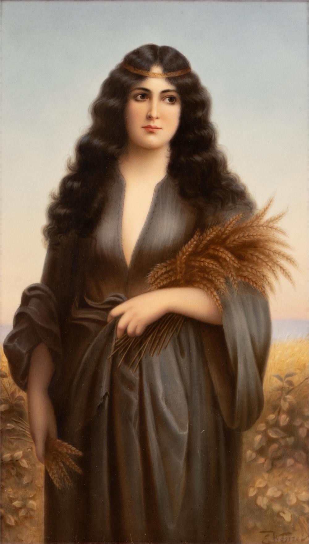 BERLIN (KPM) PORCELAIN PLAQUE OF