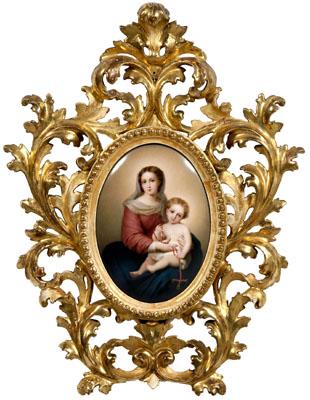 Berlin KPM porcelain plaque, the
