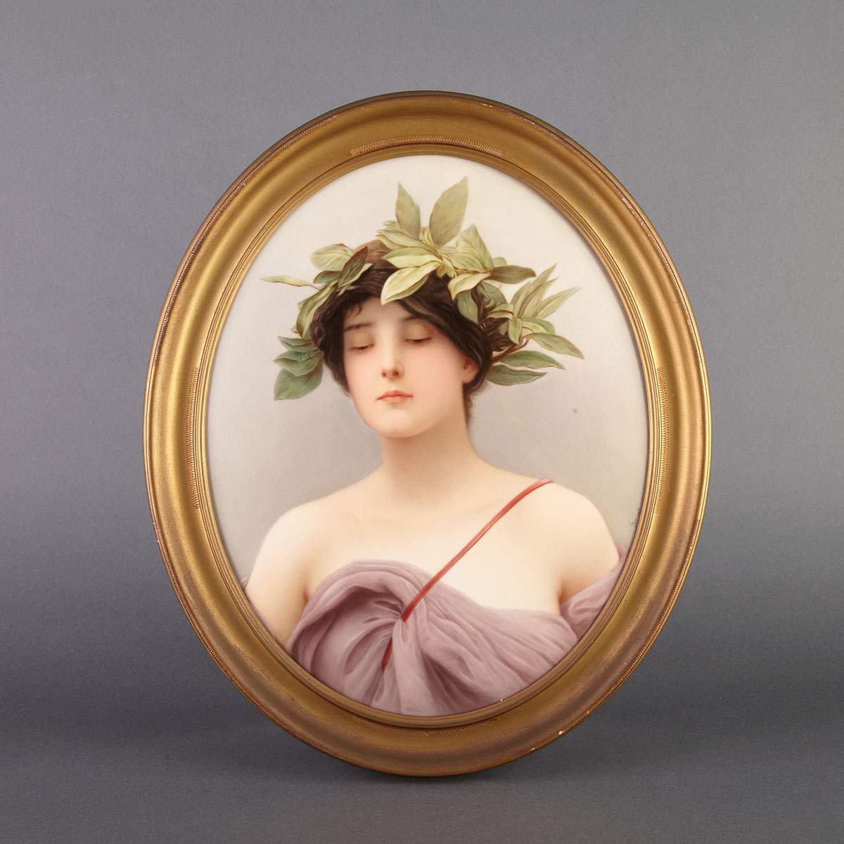 Berlin Oval Plaque of Daphne
