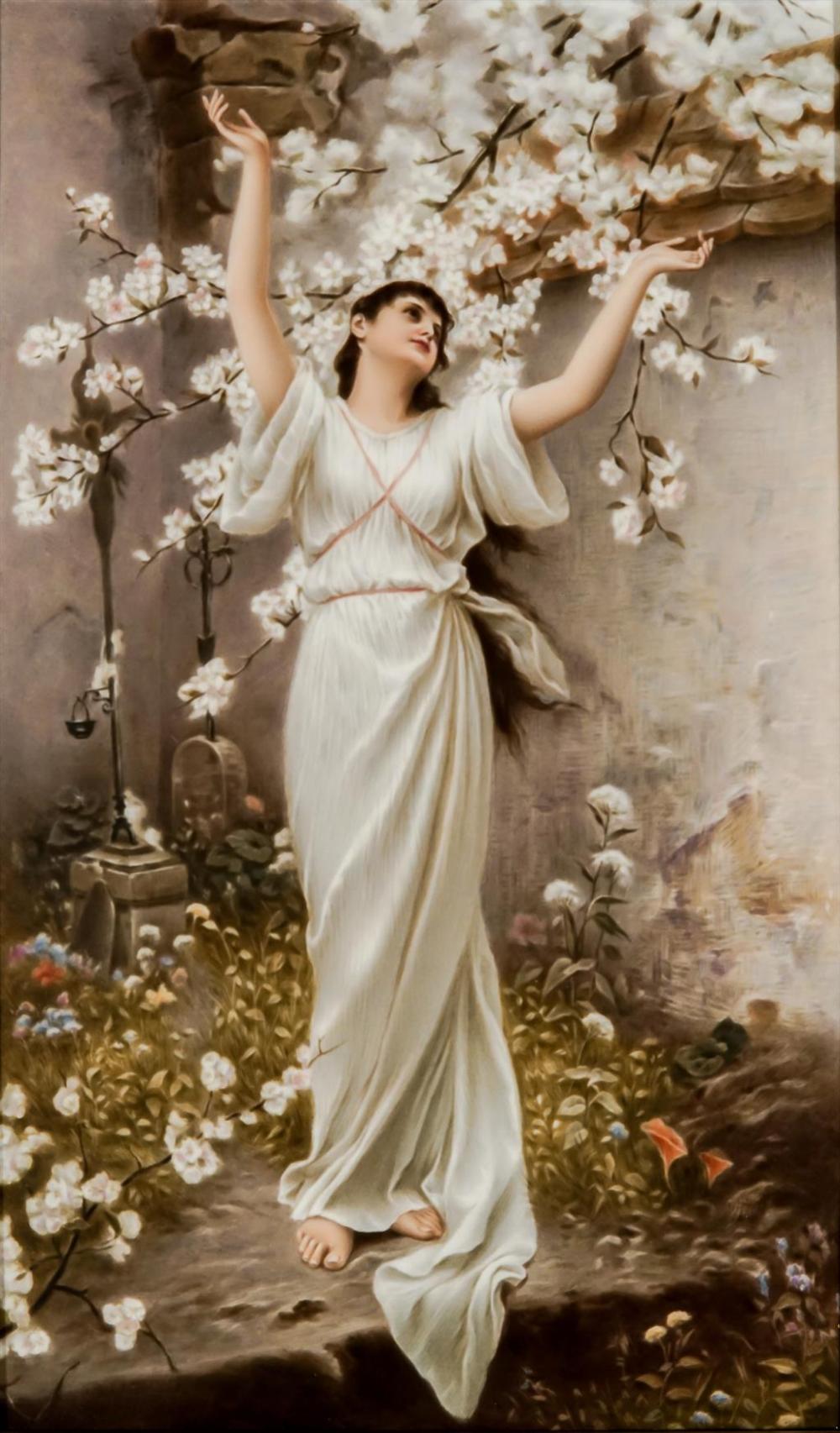 BERLIN PORCELAIN ALLEGORICAL PLAQUE