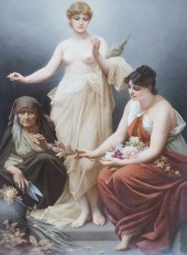 BERLIN PORCELAIN ALLEGORICAL P