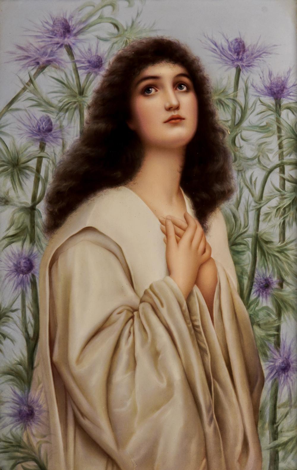 BERLIN PORCELAIN ALLEGORICAL PLAQUE