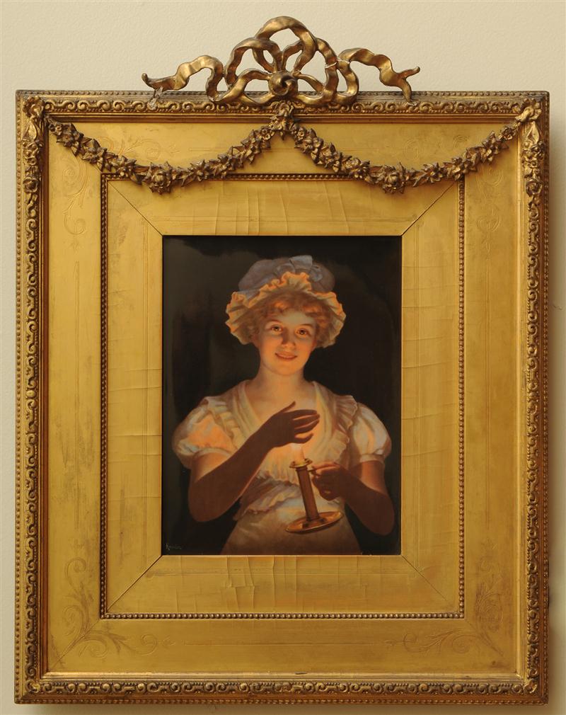 BERLIN PORCELAIN PLAQUE: