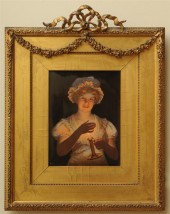 BERLIN PORCELAIN PLAQUE: ''LIS