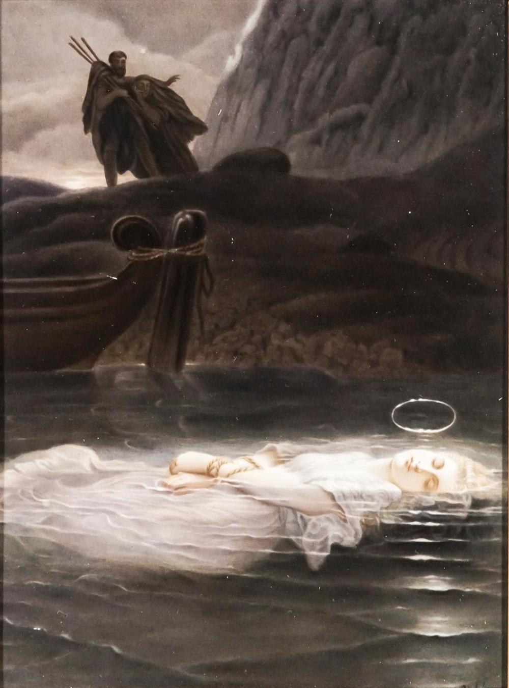 BERLIN PORCELAIN PLAQUE OF 'THE