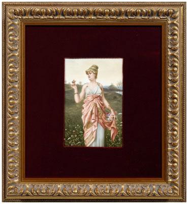 Berlin porcelain plaque, &quot;In