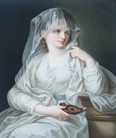 BERLIN PORCELAIN PORTRAIT PLAQ