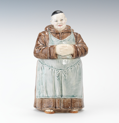 Bernard Bloch Majolica Monk Figural