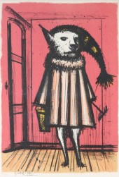 BERNARD BUFFET FIGURAL DOG LIT