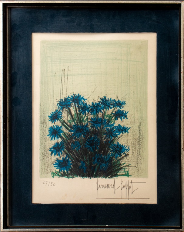BERNARD BUFFET "FLEUR BLEU"