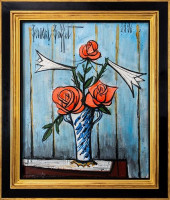 BERNARD BUFFET &QUOT;ROSES ROU