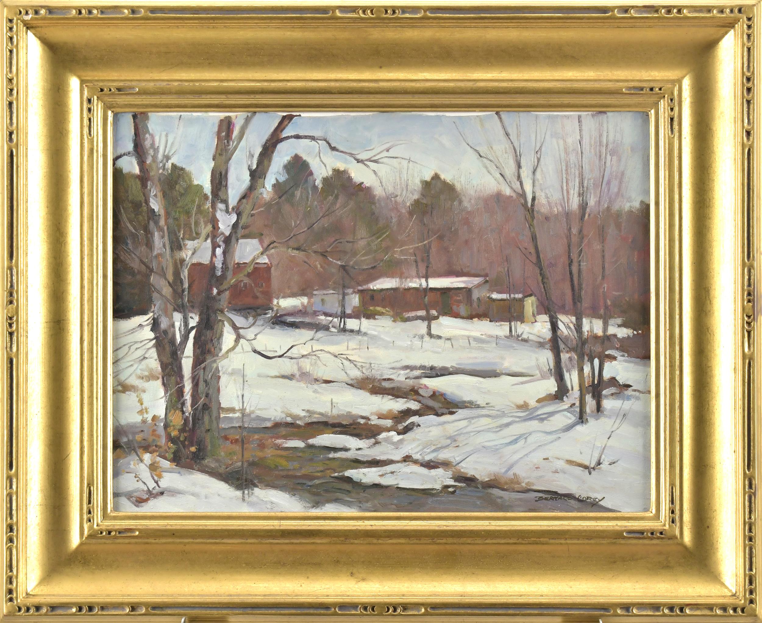 BERNARD COREY OIL ON CANVAS, WINTER