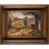 BERNARD GUSSOW, OIL ON CANVAS