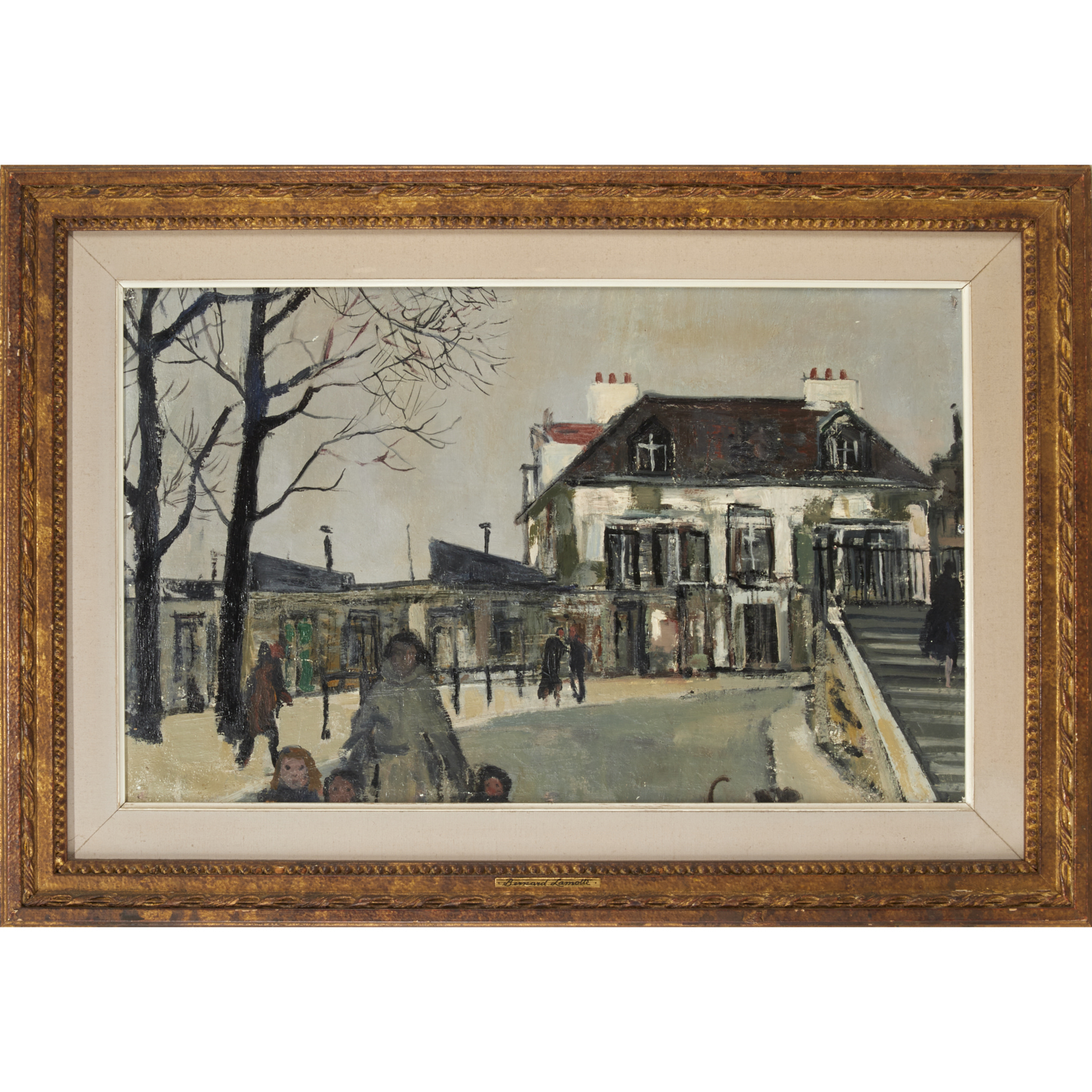 BERNARD LEMOTTE, OIL ON BOARD