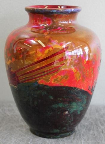 Bernard Moore. Flambe Vase with