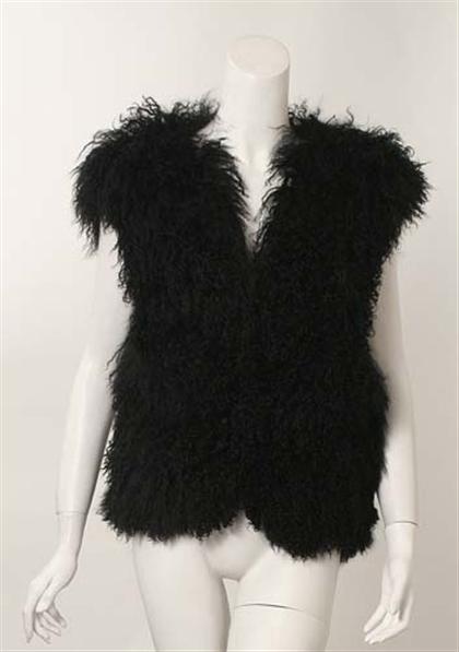 Bernard Perris Mongolian lamb vest