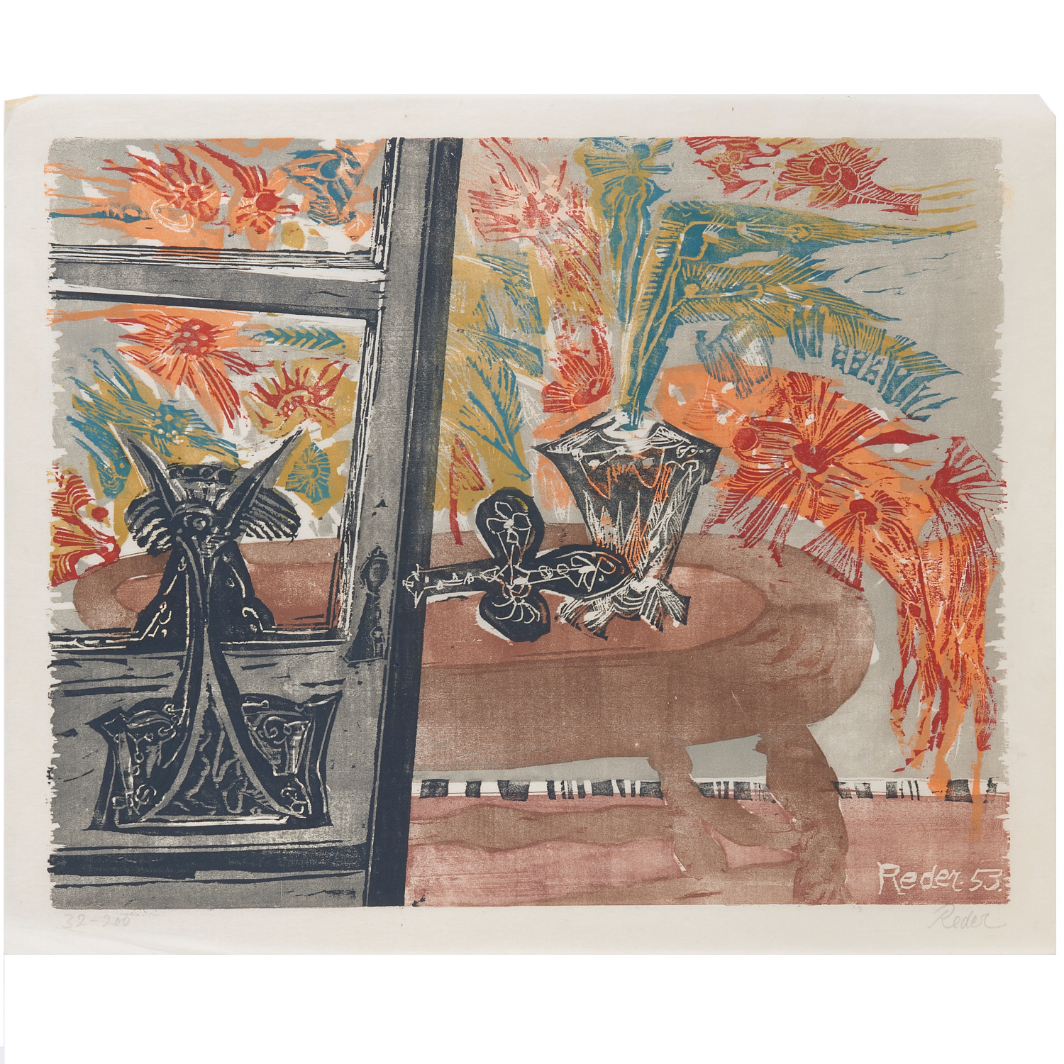 BERNARD REDER, WOODCUT Bernard