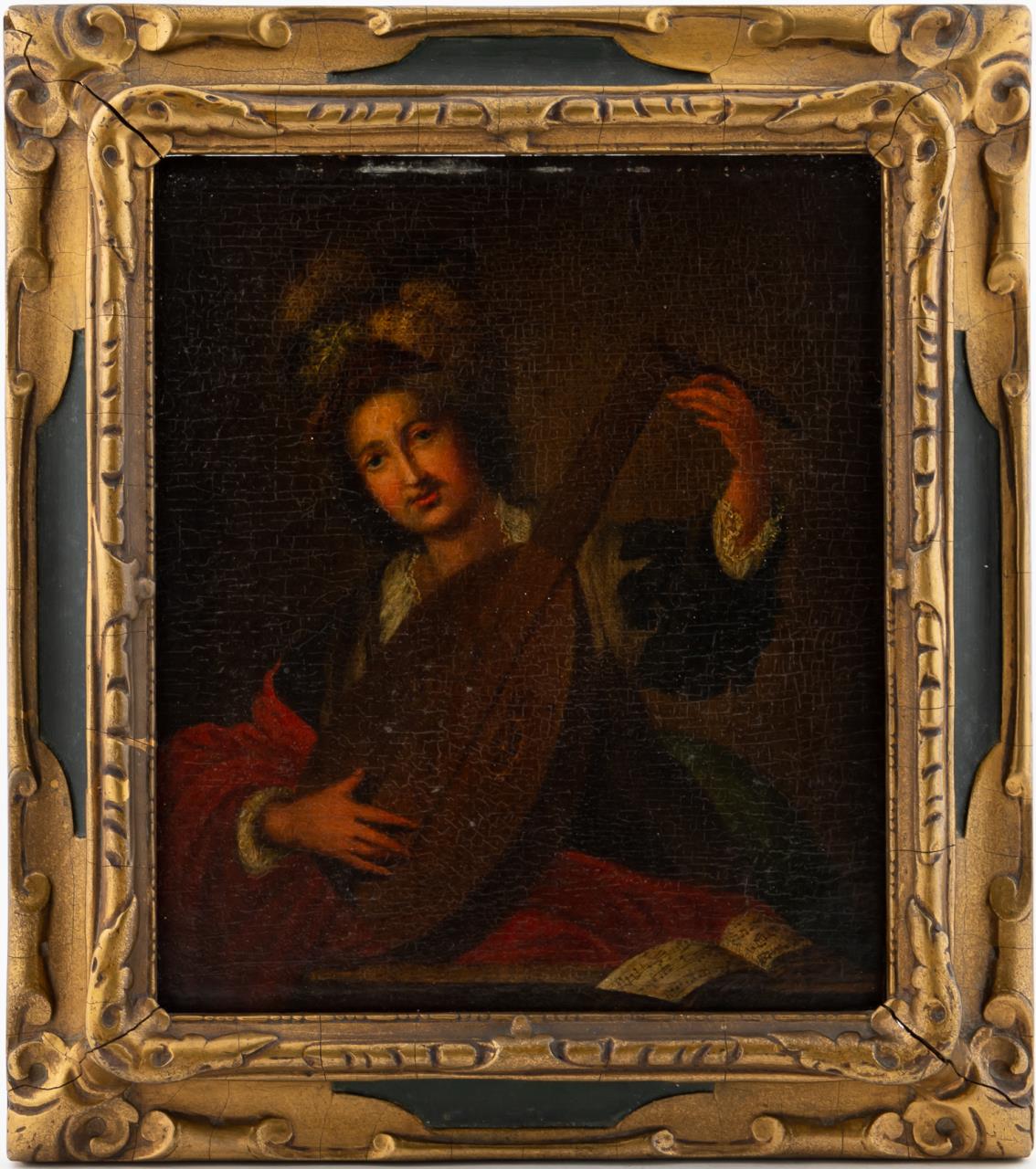 BERNARDO STROZZI, LUTE PLAYER,
