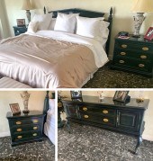 BERNHARDT BEDROOM SUITE: Green