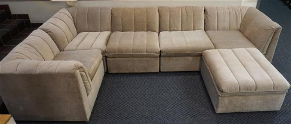 BERNHARDT LIGHT BROWN CORDUROY