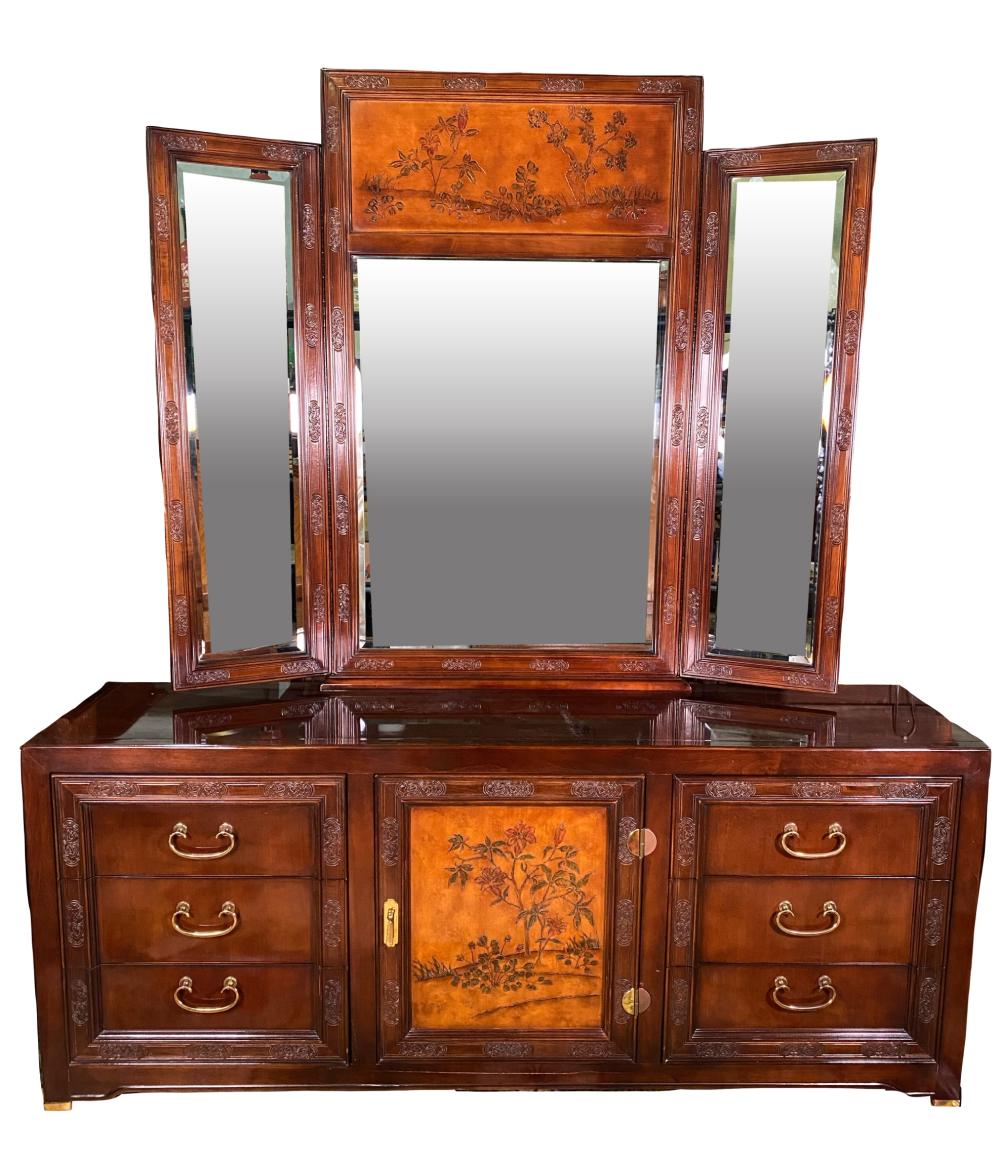 BERNHARDT MING STYLE DRESSER W/