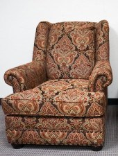 BERNHARDT PAISLEY UPHOLSTERED