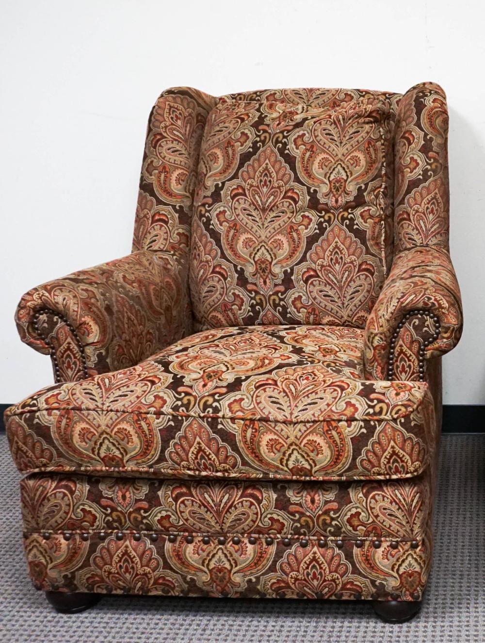 BERNHARDT PAISLEY UPHOLSTERED