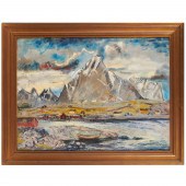 BERNT CLUVER, OIL ON CANVAS, 1