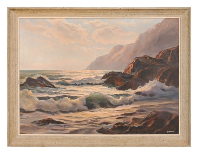 BERTHA LARSON SIGNED MID C OIL