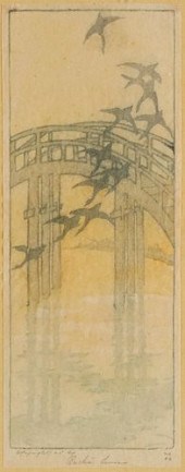 BERTHA LUM "HOMEWARD" WOODBLOC
