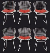 BERTOIA "420" SIDE CHAIRS FOR