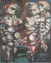 BESSER Leonard. 1961 Oil on Ca