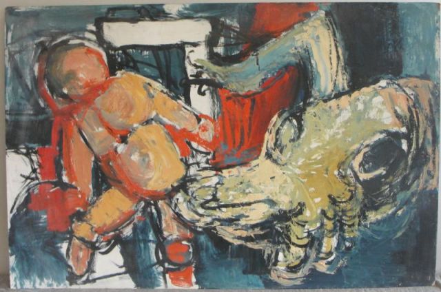 BESSER Leonard. Modernist Oil on