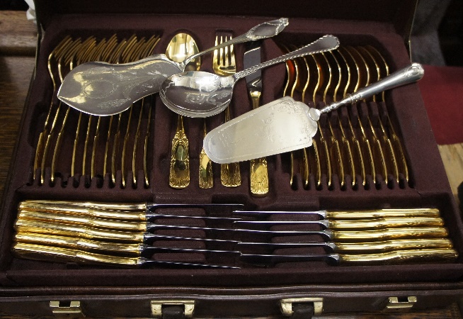 Besteke Solingen 24 carat plated 70