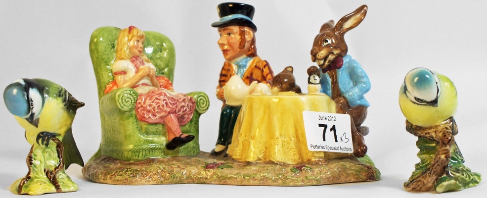 Beswick Alice in Wonderland Tableau