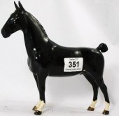 Beswick Black Hackney Horse -