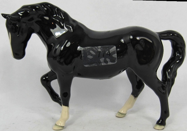 Beswick Black Stocky Jogging Mare