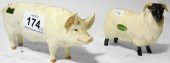 Beswick Boar 1453 and Black Fa