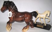 Beswick Brown Cantering Shire