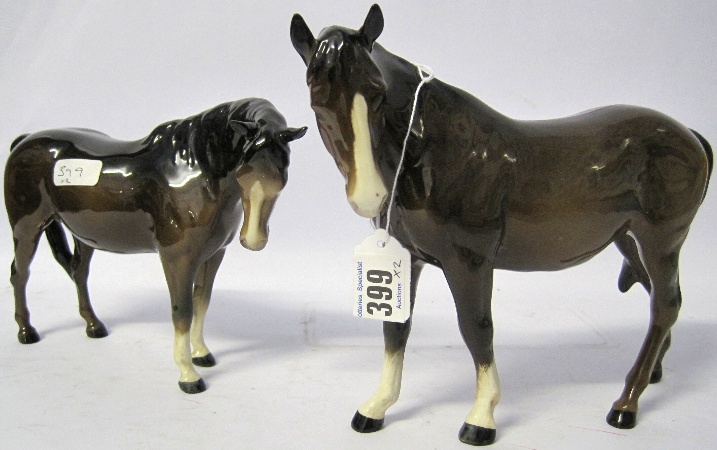 Beswick Brown Horses Mare Facing