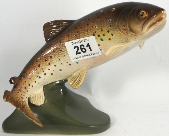 Beswick Brown Trout on Base Model