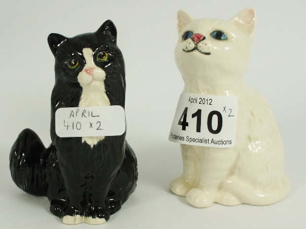 Beswick Cat 1886 and Doulton