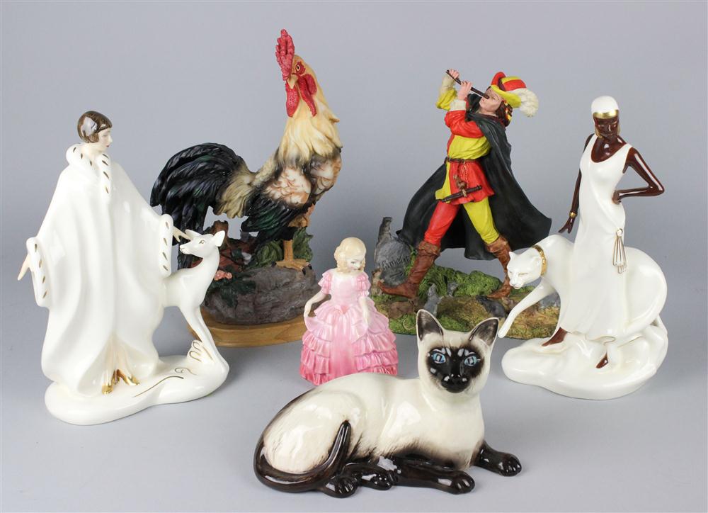 BESWICK CERAMIC FIGURE OF A SIAMESE