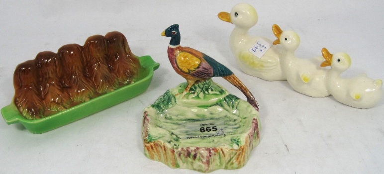 Beswick Duck Family 765 Dog Ashtray