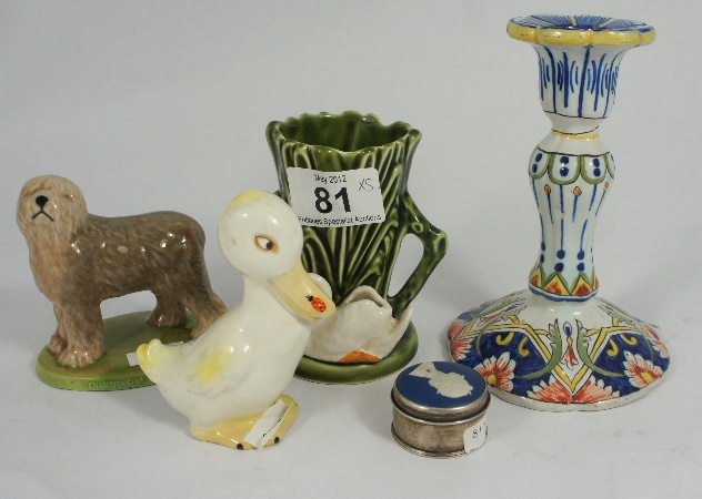 Beswick Duck with Ladybird on