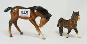 Beswick Foal 947 and Shetland