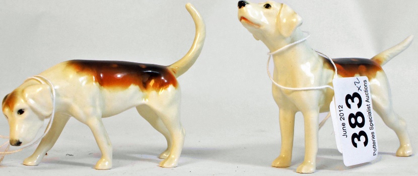Beswick Foxhound 941 and 943 (2)
