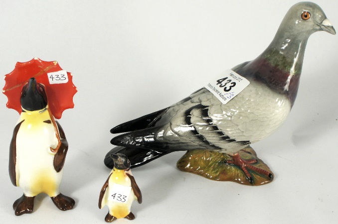 Beswick Grey Pigeon 1383 (undeglaze